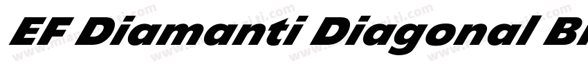 EF Diamanti Diagonal Black font字体转换